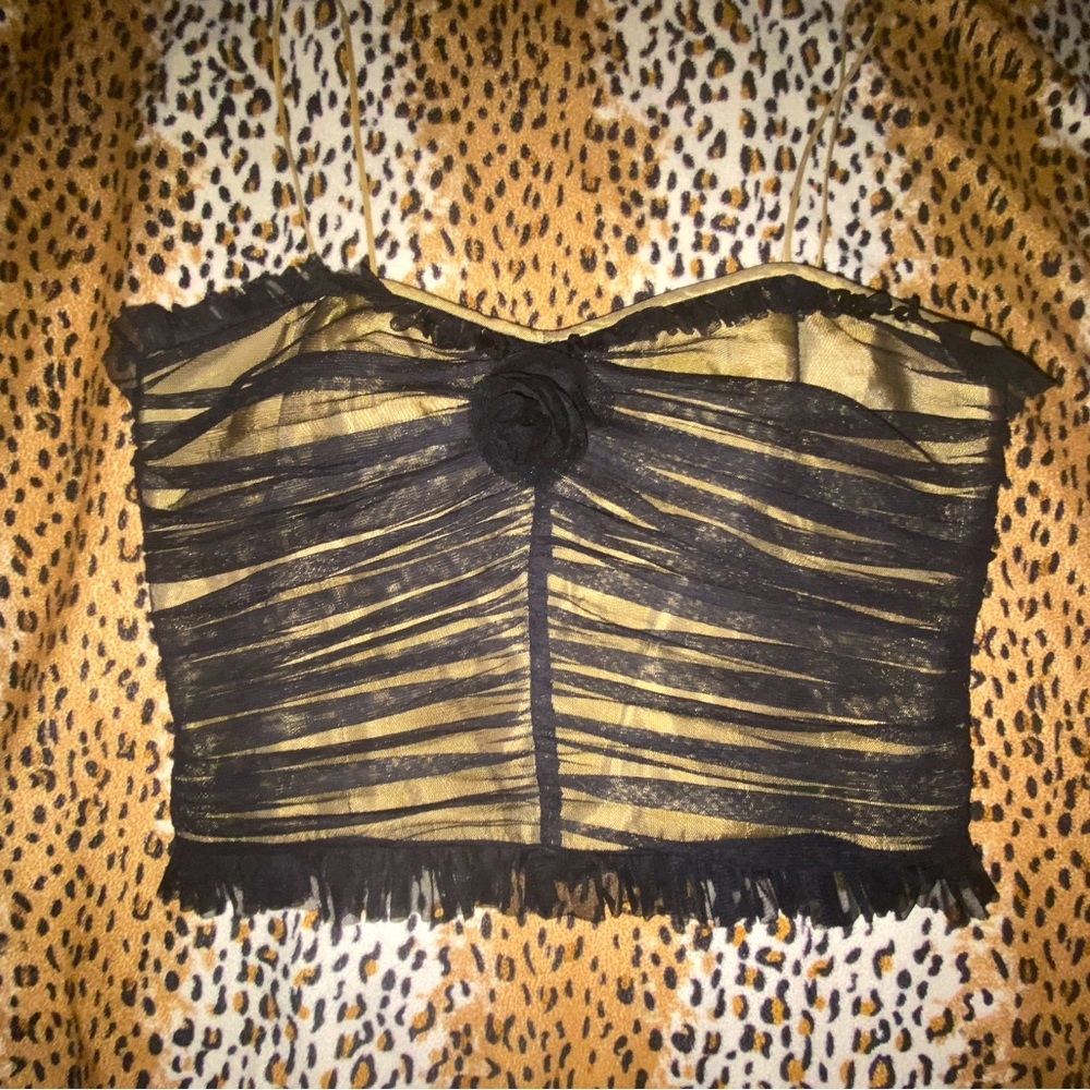 Black Sheer Nine West Top